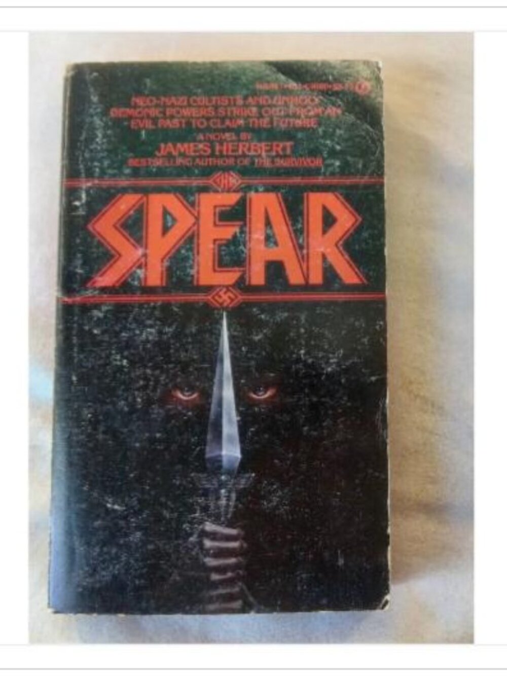 Spear James Herbert 1980 First Edition Paperback Book Vintage Novel Read
